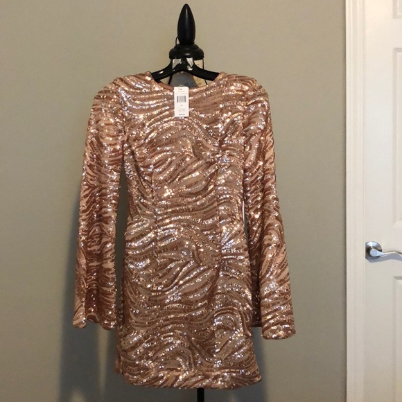 Ryse - Blush - XS
Drew Sequined Bell-Sleeve Dress - Picture 5 of 6